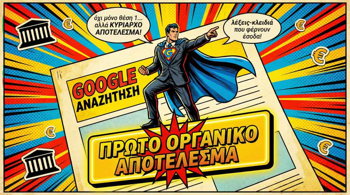 πρώτη θέση Google πώς να βγω πρώτος στη Google βγείτε πρώτοι στη Google
